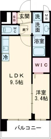 ソルテラス京都JUJO華の間取り画像