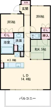 ライオンズ芦屋グランフォートの間取り画像