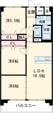 ネオハイツ垂水の間取り画像