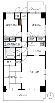 ダイアパレス宇品西の間取り画像
