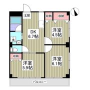 第五山中マンションの間取り画像