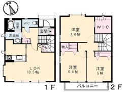 サン・ヴィラージュ A棟の間取り画像