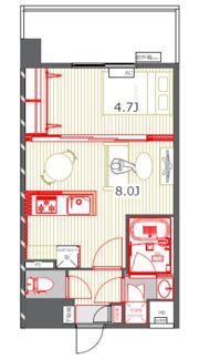 レジデンス20の間取り画像