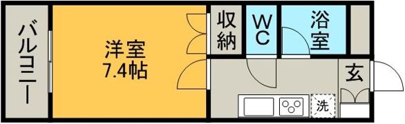 京町マンションの間取り画像