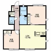 ヒュドールヒューレー Cの間取り画像