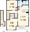 リーフガーデンハイツ Dの間取り画像