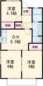 ウィングコート向山Bの間取り画像