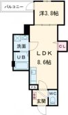 Luna terrace 近大前の間取り画像