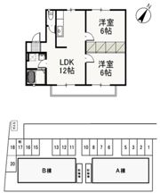 リーヴァ妹尾 Bの間取り画像