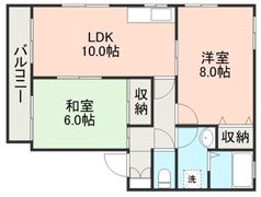 カーサ帯山B棟の間取り画像
