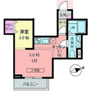 メリディアン吉岡弐番館の間取り画像
