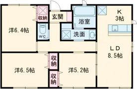 レーヴハウスEの間取り画像