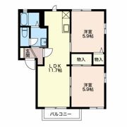 フレグランスたけくら Aの間取り画像