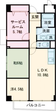 ルミエール南摂津の間取り画像