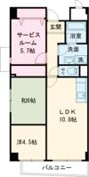 ルミエール南摂津の間取り画像