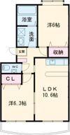 WEST COURT N棟の間取り画像