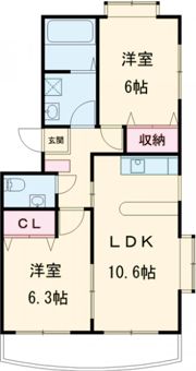 WEST COURT N棟の間取り画像