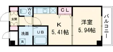 中之町西TKハイツの間取り画像