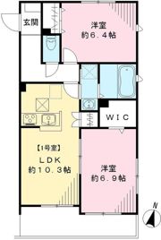 ハーモニー大坂上の間取り画像