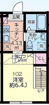 フルリール大和の間取り画像