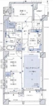 ブランズ東中野プレシアスの間取り画像