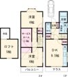福生貸家Ⅱの間取り画像
