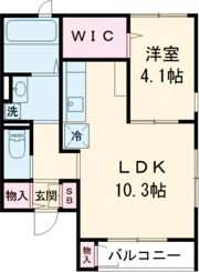 Common早苗A棟の間取り画像