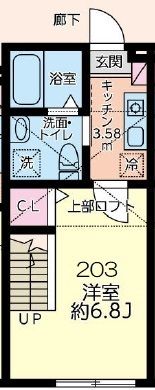 フルリール大和の間取り画像