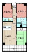 ヴィラ森田の間取り画像