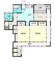 由宇町南沖3丁目貸家の間取り画像
