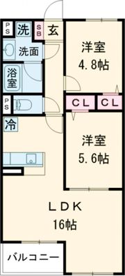 SOUTH COAT(サウスコート)の間取り画像