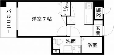レジディア熊本辛島の間取り画像