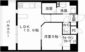 レジディア熊本辛島の間取り画像