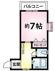 ルシエル別府幸通りの間取り画像