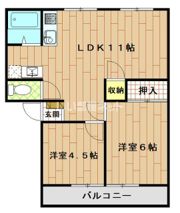 内谷ハイツA棟の間取り画像