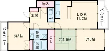 サンシャイン南別府の間取り画像