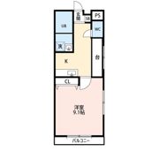 フラット東中通の間取り画像