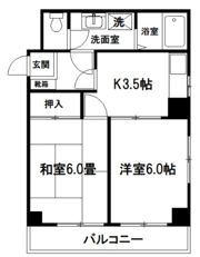 スカイハイツの間取り画像