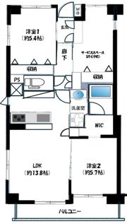 東急ドエル・アルス川口五丁目弐番館の間取り画像