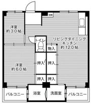 ビレッジハウス見瀬1号棟の間取り画像