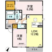 サントーク東原 F F棟の間取り画像