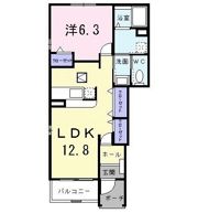オ・ソレイユAの間取り画像