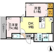 セレスティア青井Ⅱの間取り画像