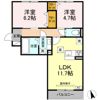 D-ROOM蘇原村雨町B棟の間取り画像