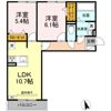 D-ROOM蘇原村雨町B棟の間取り画像