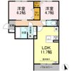 D-ROOM蘇原村雨町A棟の間取り画像