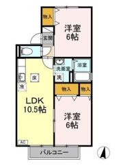 セジュール大内Bの間取り画像