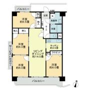 ラポール三ケ田町の間取り画像