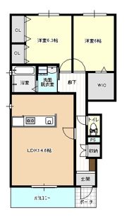 AQUA COURTの間取り画像