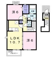 エムズ サニー ガーデン Ⅷの間取り画像